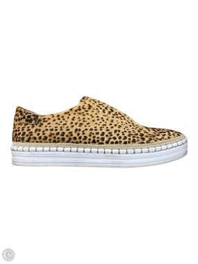 Ventilated Upper Shoes Sneakers By J Slides In Animal Print, Size: 7