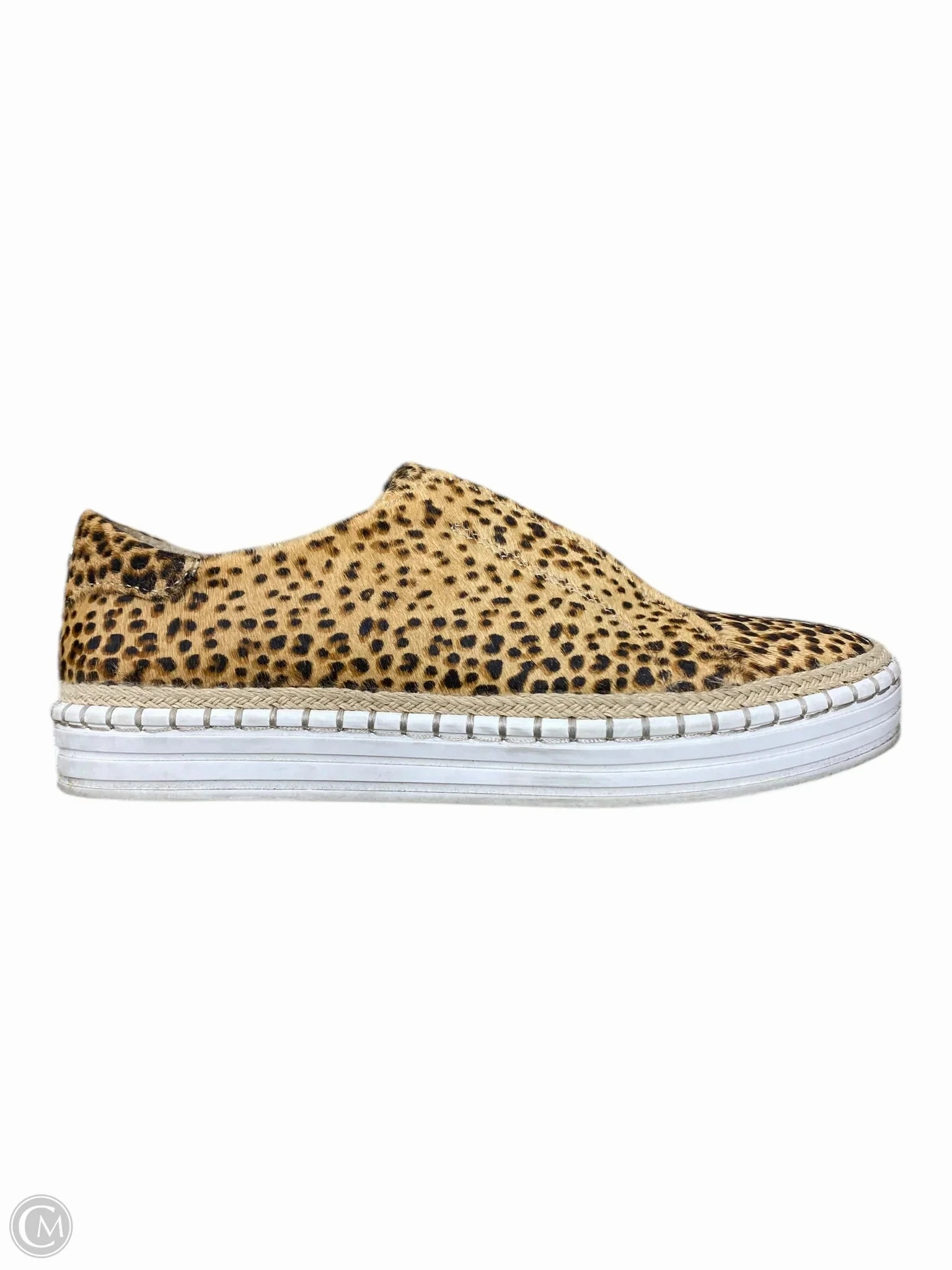 Ventilated Upper Shoes Sneakers By J Slides In Animal Print, Size: 7