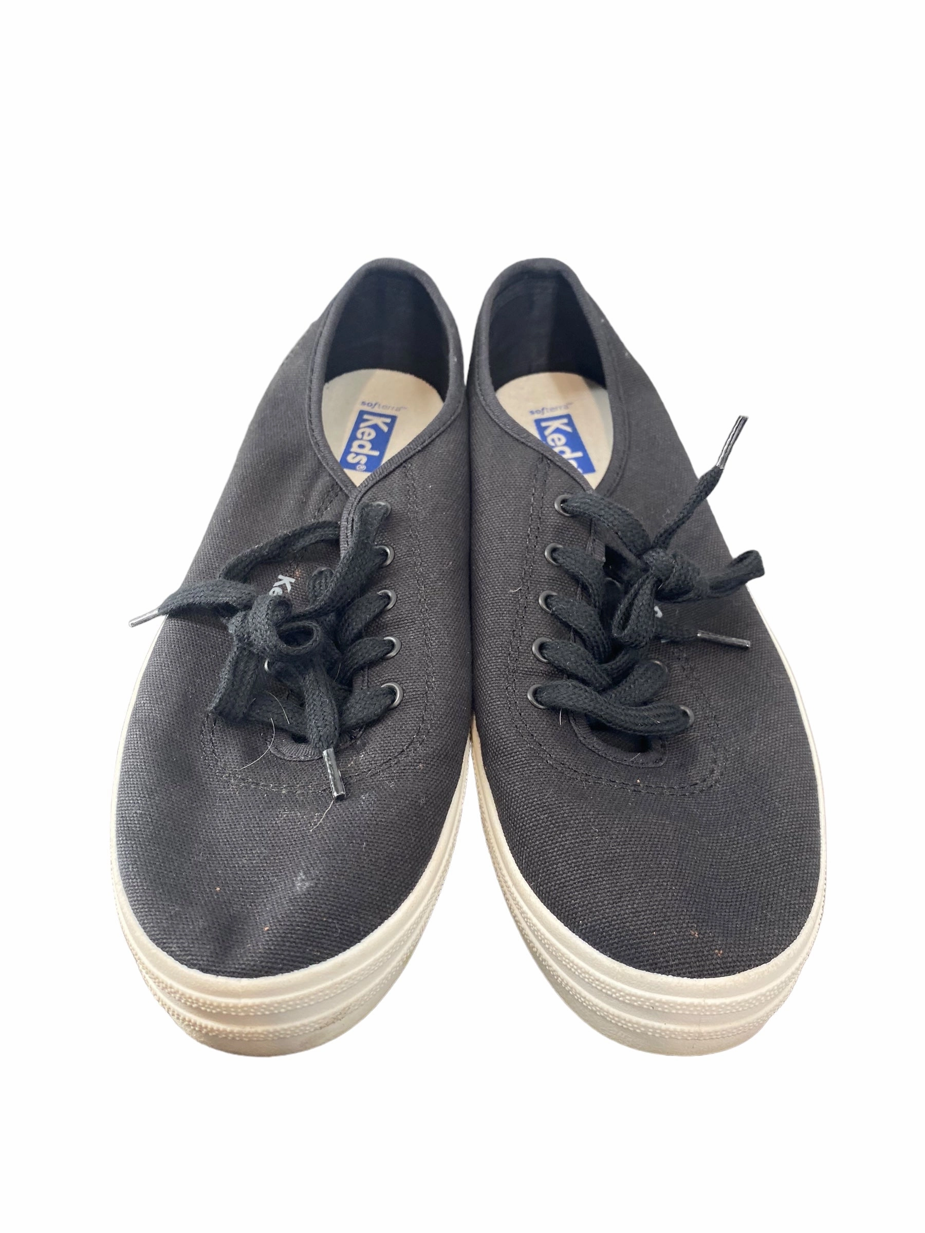 Smooth Use Versatile Look Shoes Sneakers By Keds In Black, Size: 9