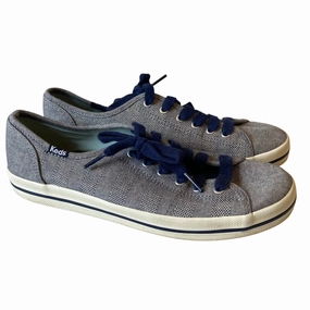 Shoes Sneakers By Keds In Blue & White, Size:7 Minimalist Lacing