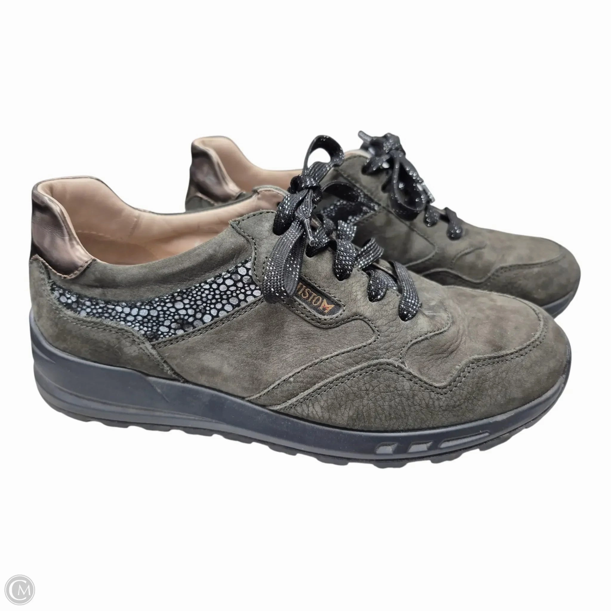 Smooth Support Comfort Outsole Shoes Sneakers By Mephisto In Grey, Size: 6.5