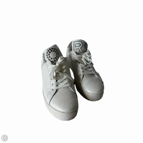 Ultra Low Profile Vibrant lining Shoes Sneakers By Michael By Michael Kors In Silver & White, Size: 9.5