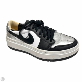 Shoes Sneakers By Nike In Black & Silver, Size: 9 Microfiber Layers