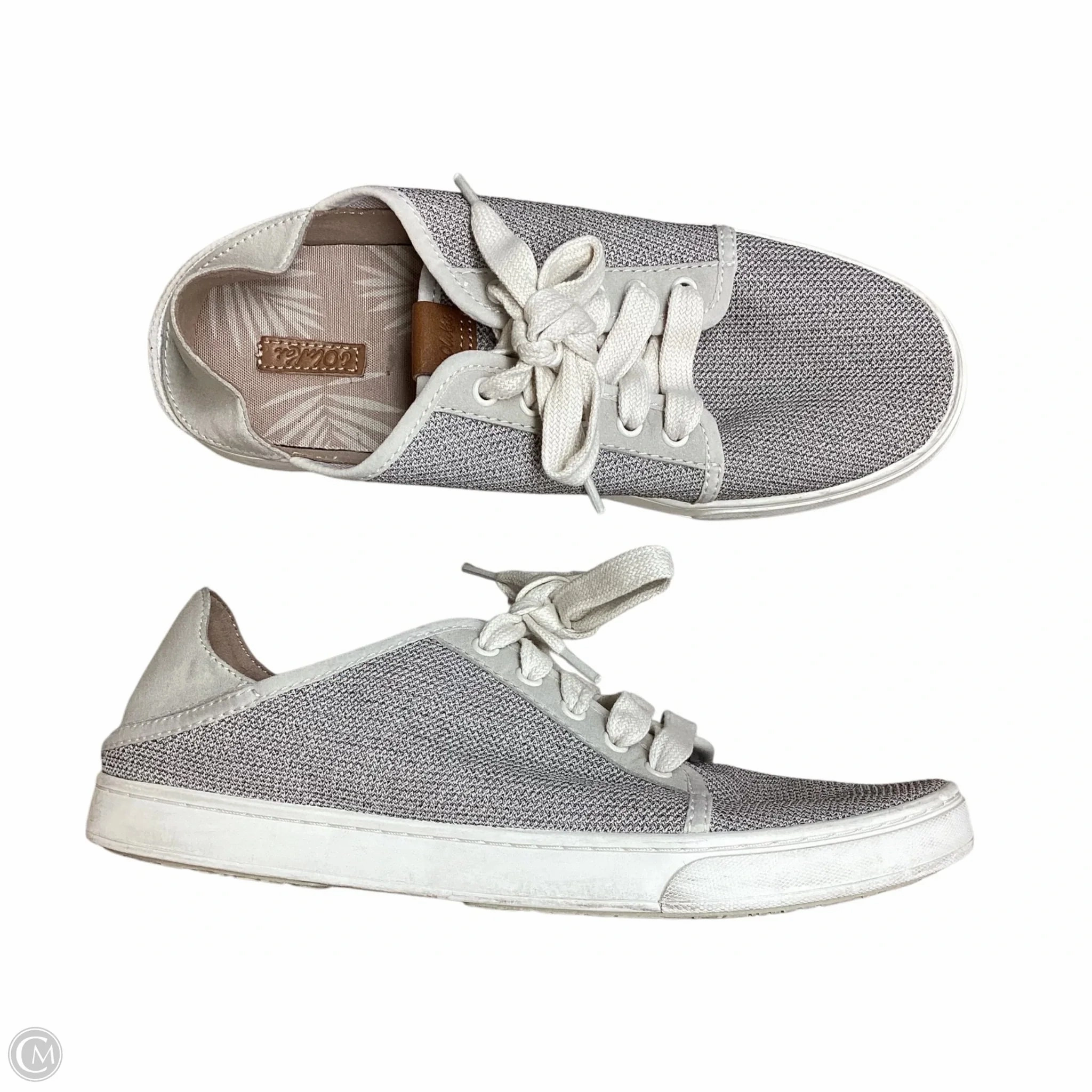 Shoes Sneakers By Olukai In Tan, Size: 9 synthetic leather