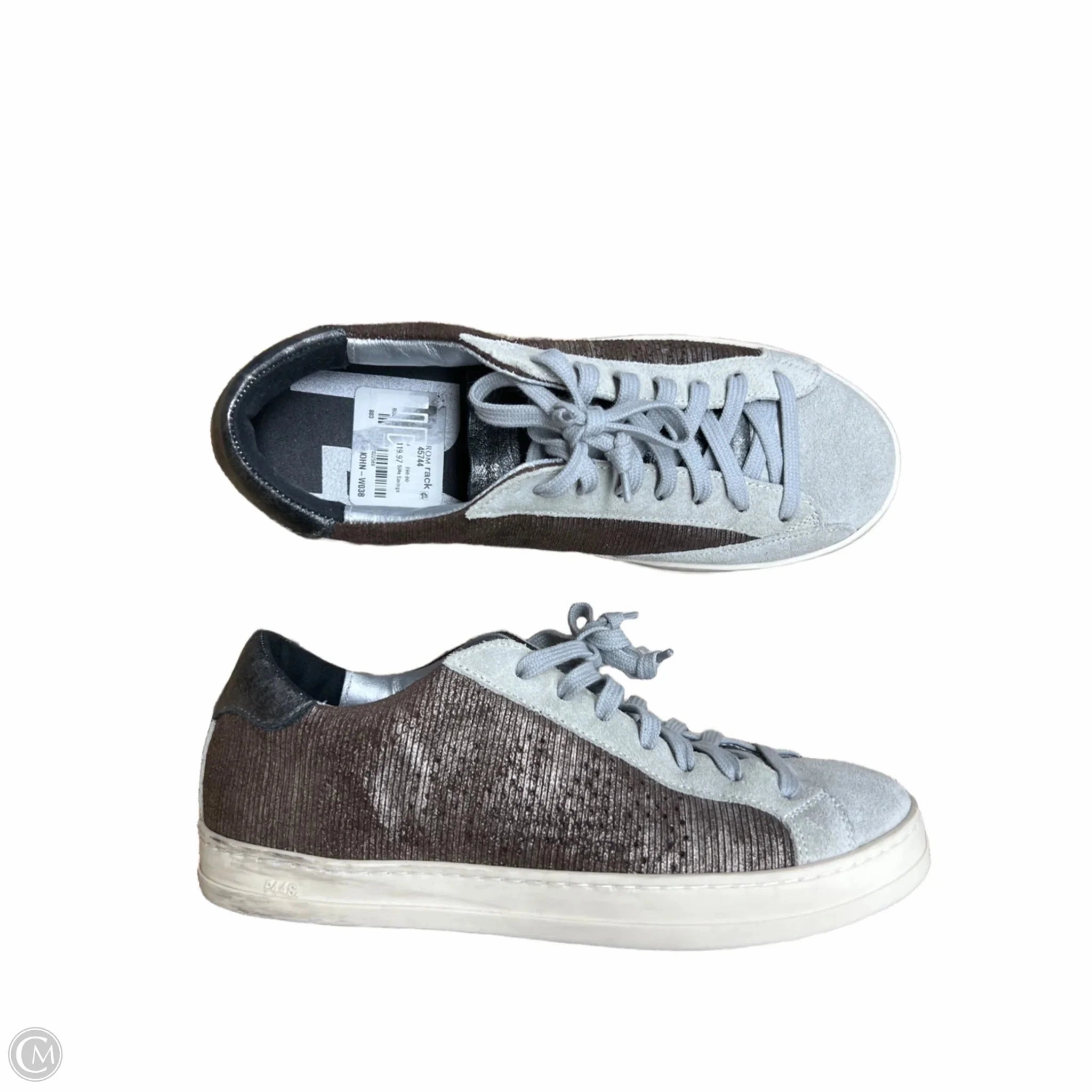 Shoes Sneakers By P448 In Grey, Size: 7 Wide Toe Box Option