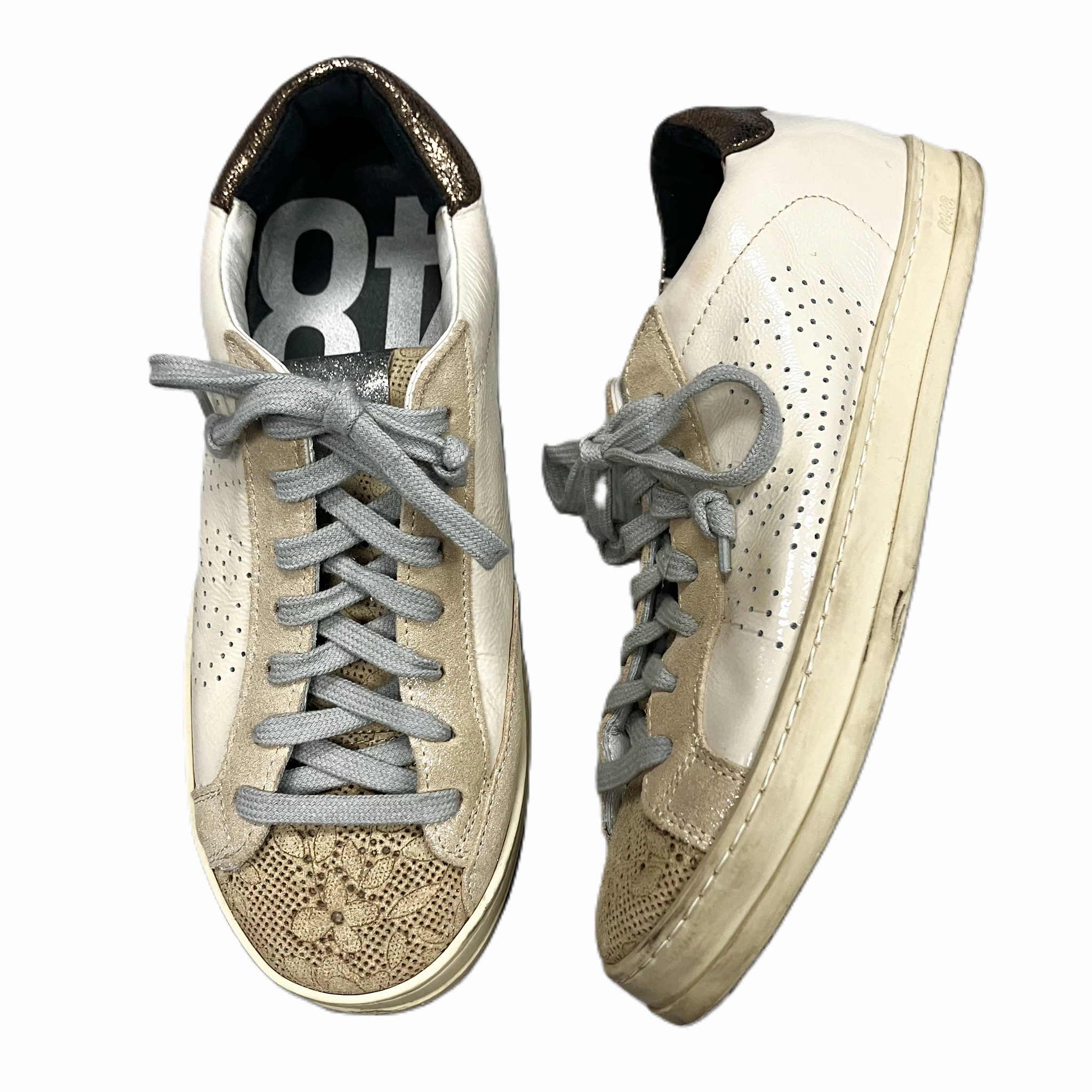 Shoes Sneakers By P448 In Silver & Tan, Size: 6 Daily Use Enhanced Stability