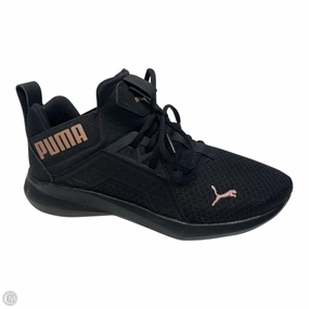 Quick Ride Step Smooth Shoes Sneakers By Puma In Black, Size: 8