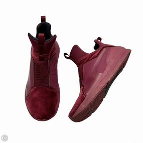 Shoes Sneakers By Puma In Maroon, Size: 7.5 Abrasion Resistant Material Lightweight TPU Frame