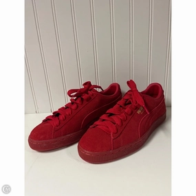 Shoes Sneakers By Puma In Red, Size: 6 Breathable Jacquard Weave Lightweight EVA Foam