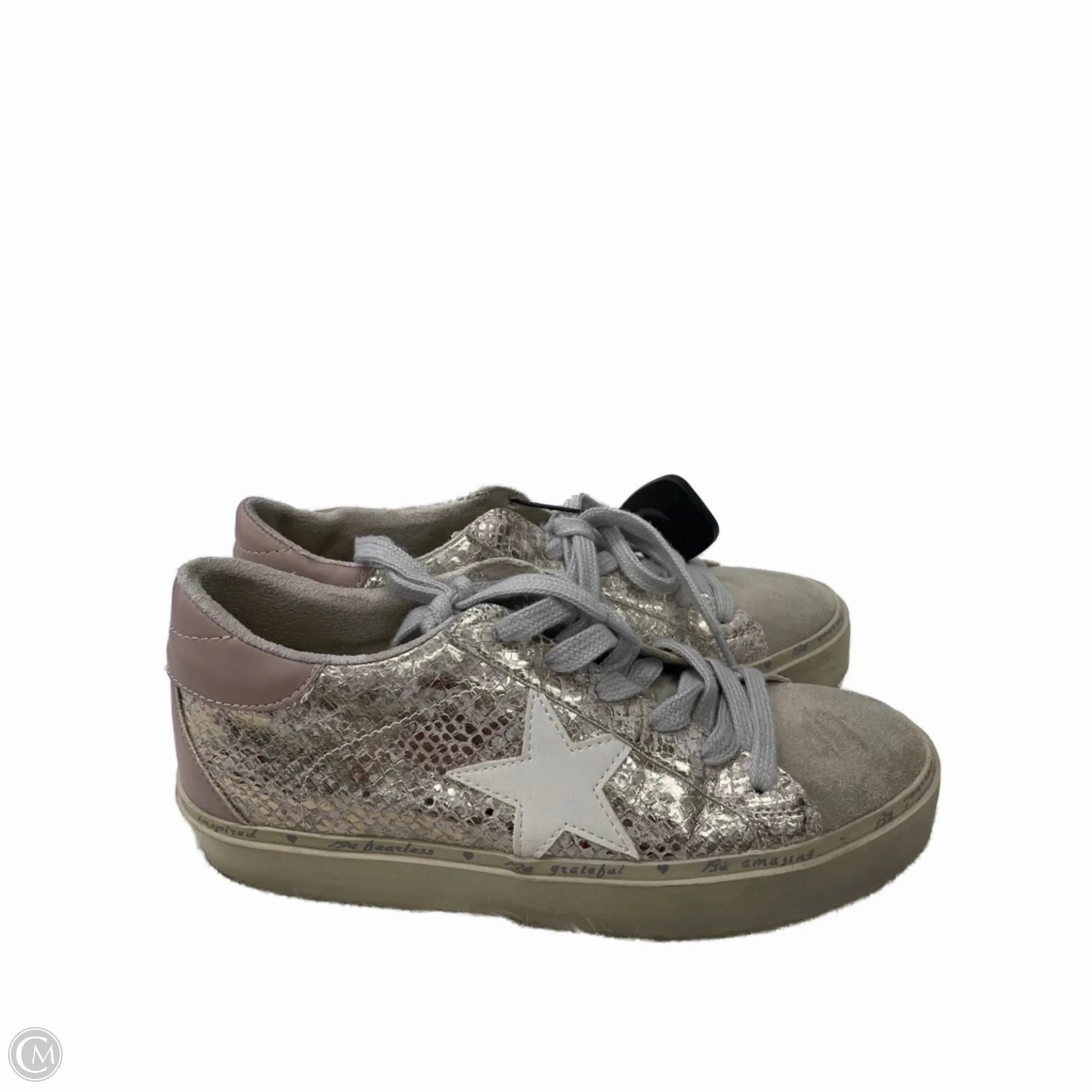 Shoes Sneakers By Shu Shop In Grey & Tan, Size: 8 Casual Footwear
