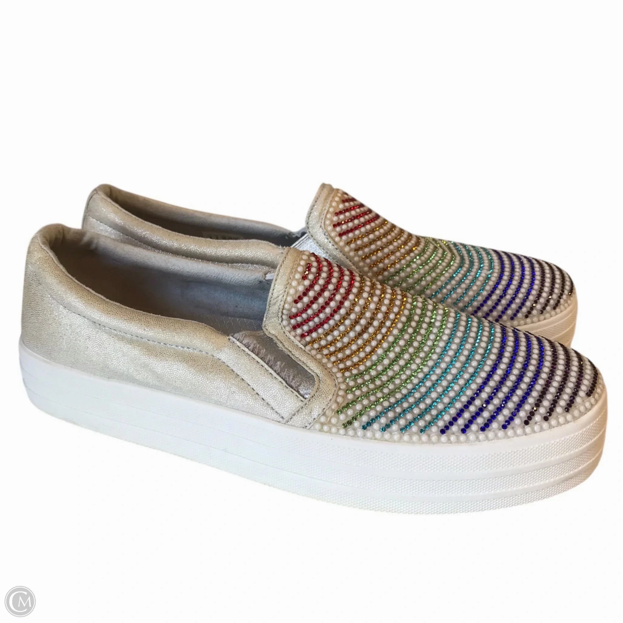 Anti Fatigue Insoles Shoes Sneakers By Skechers In Rainbow Print, Size: 9