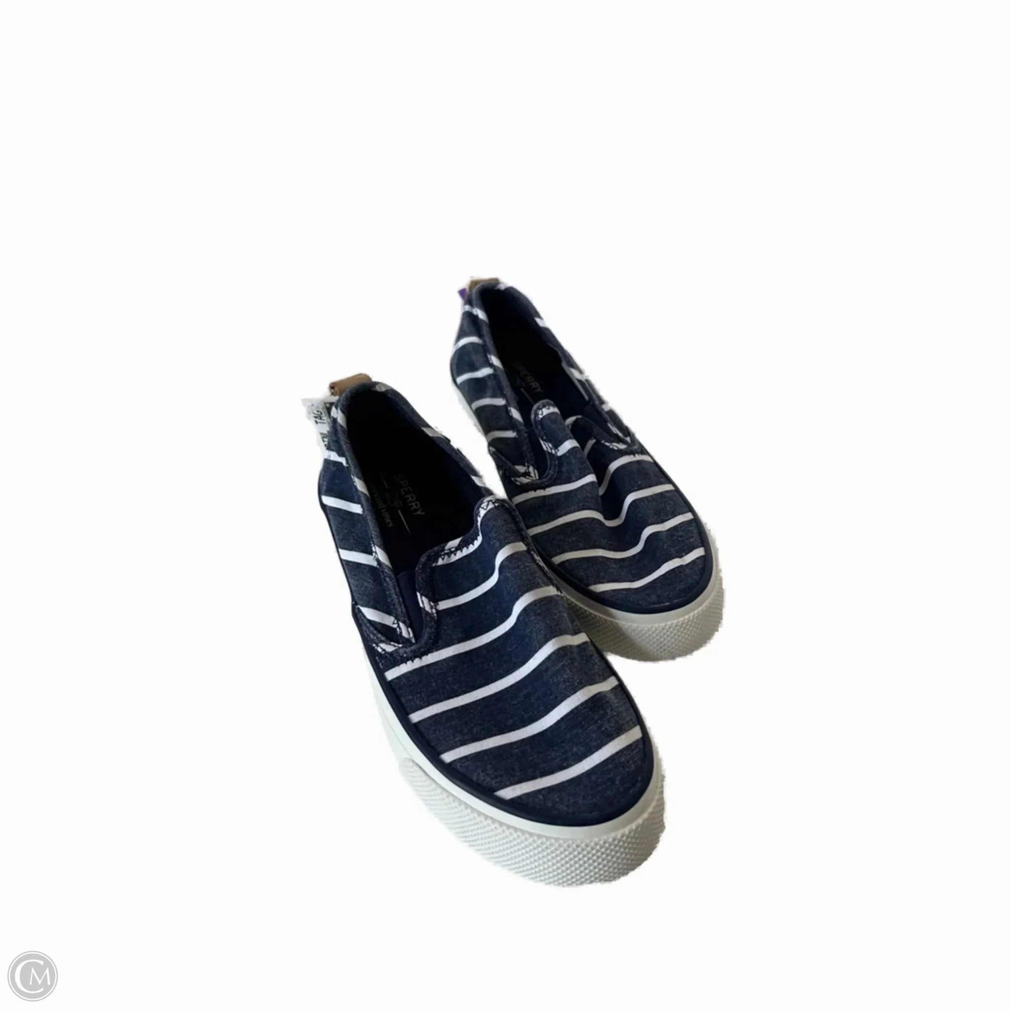 Shoes Sneakers By Sperry In Blue & White, Size: 8.5 Upgraded piece Ventilated Midsole