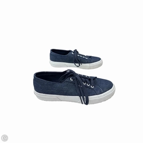Simple Aesthetic On Foot Shoes Sneakers By Superga In Blue Denim, Size: 8