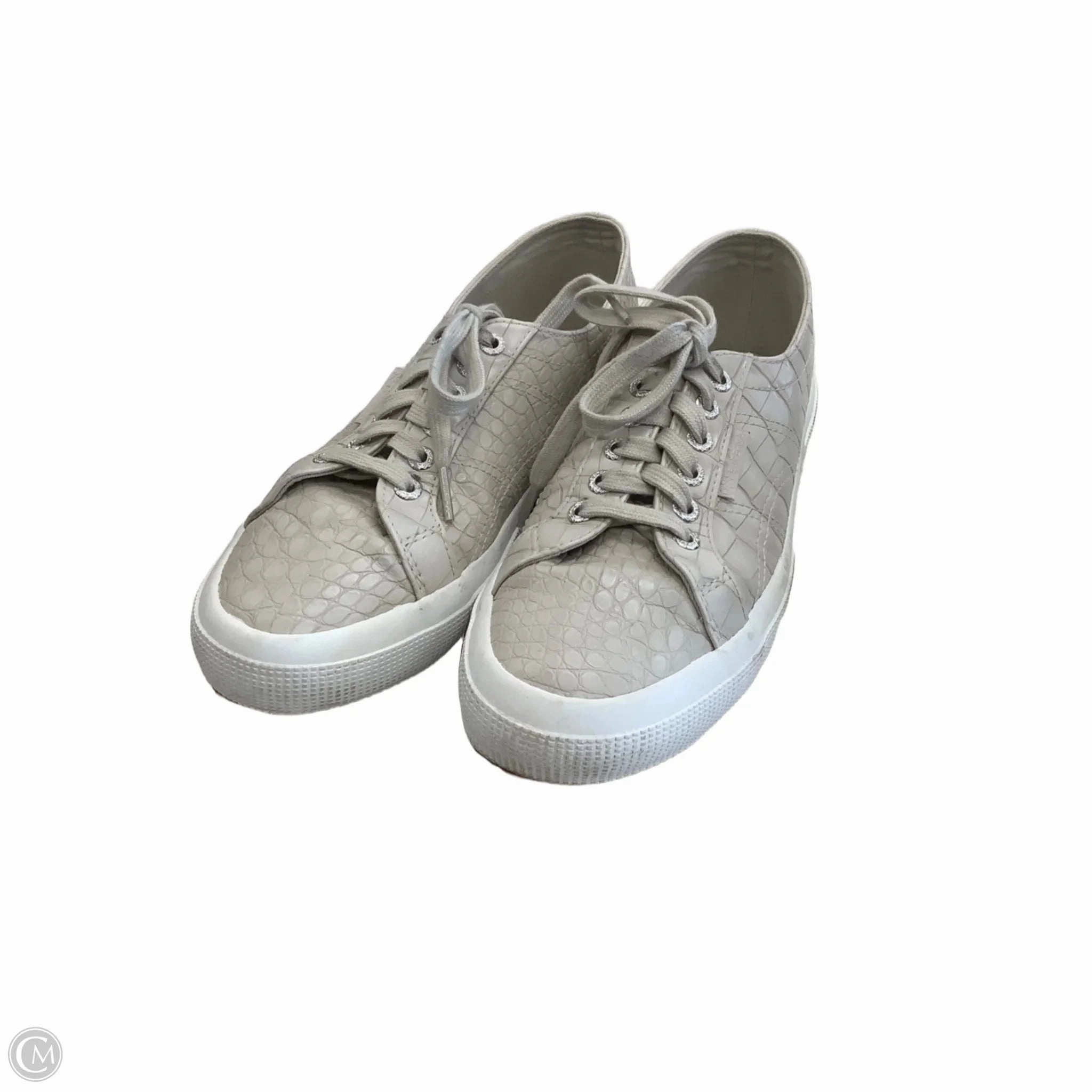 Classic Fit Shoes Sneakers By Superga In Grey, Size: 9