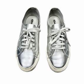 Fast Wear Quick Release Tongue Shoes Sneakers By Superga In Silver, Size: 8