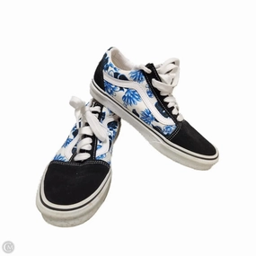 Shoes Sneakers By Vans In Black & Blue, Size: 8 SlipOn AnkleSupport