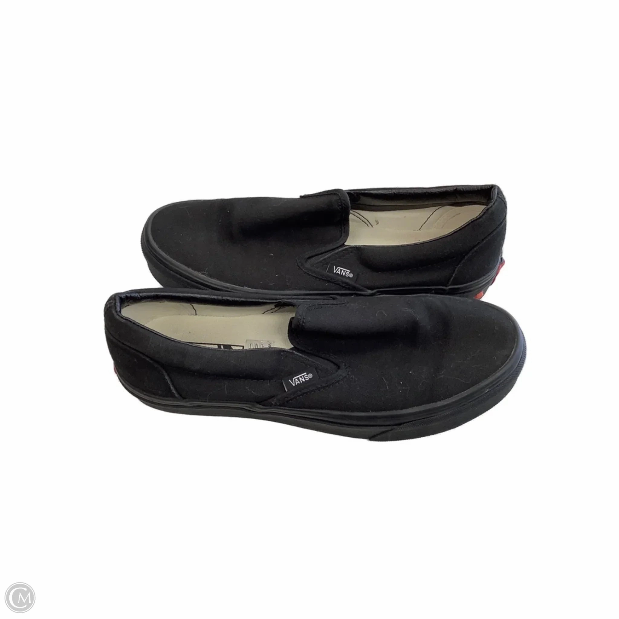 Flexible Rubber Outsole Shoes Sneakers By Vans In Black, Size: 8.5