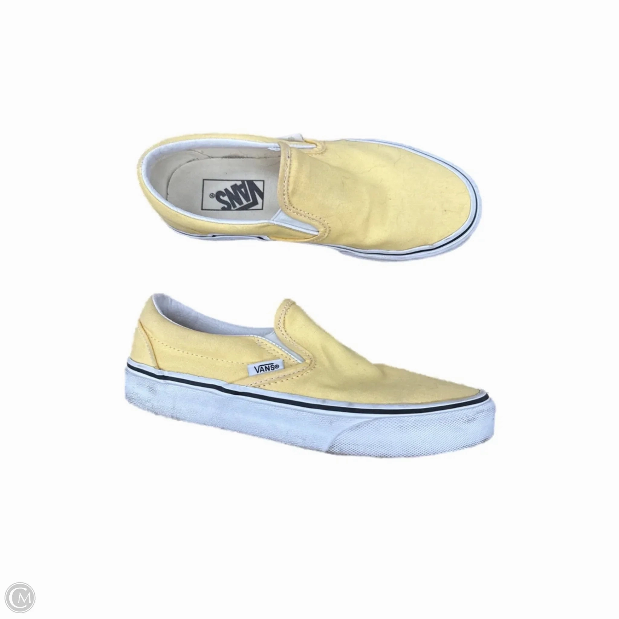 Shock Absorbing Foam Motion Comfort Shoes Sneakers By Vans In Yellow, Size: 6.5