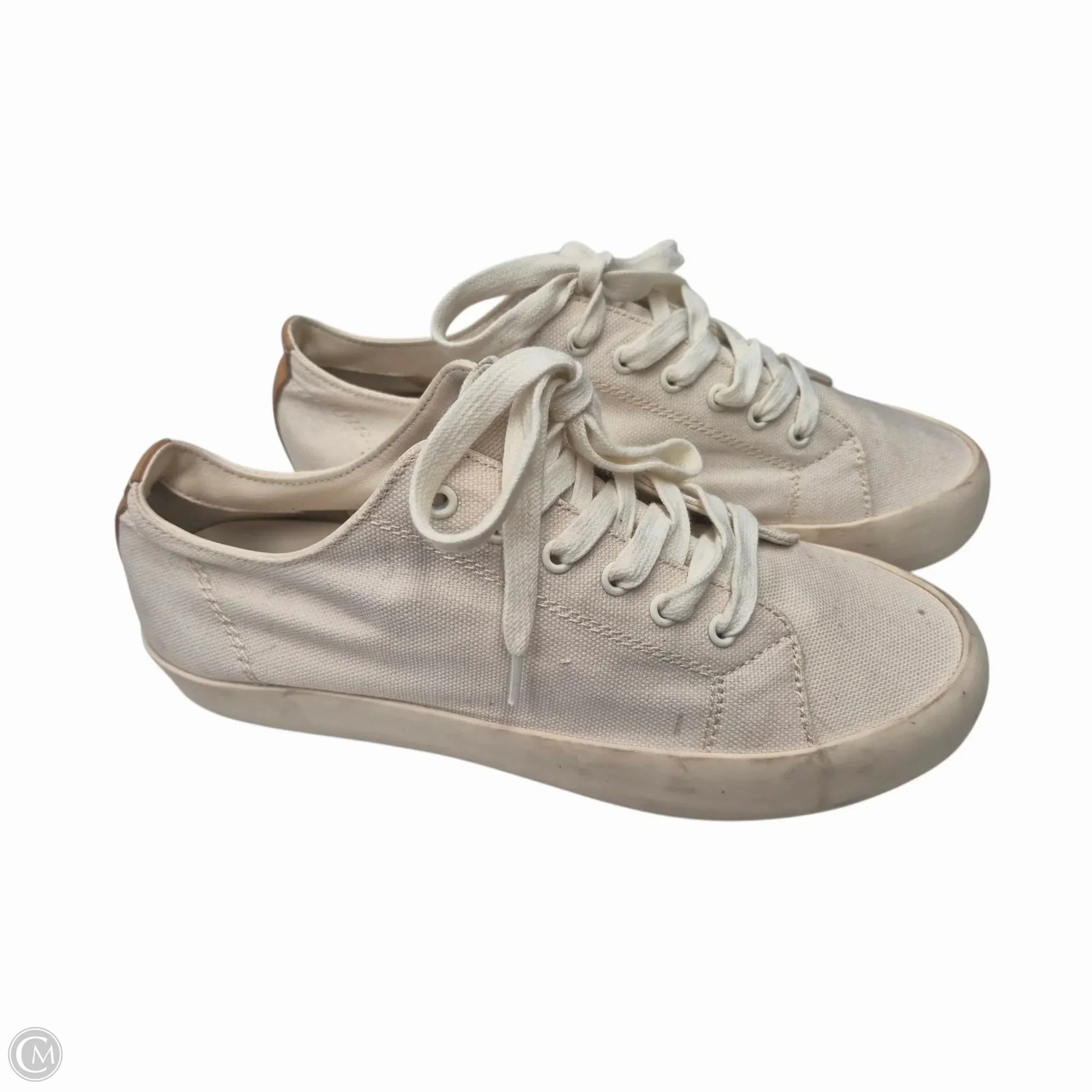 Shoes Sneakers By Vince Camuto In Cream, Size: 9 Durable Lace System Dual Layer Foam
