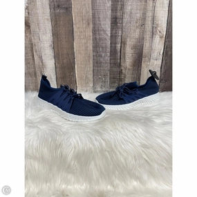 Shoes Sneakers By Yoki In Navy, Size: 9 Timeless Design Vegan Leather Construction