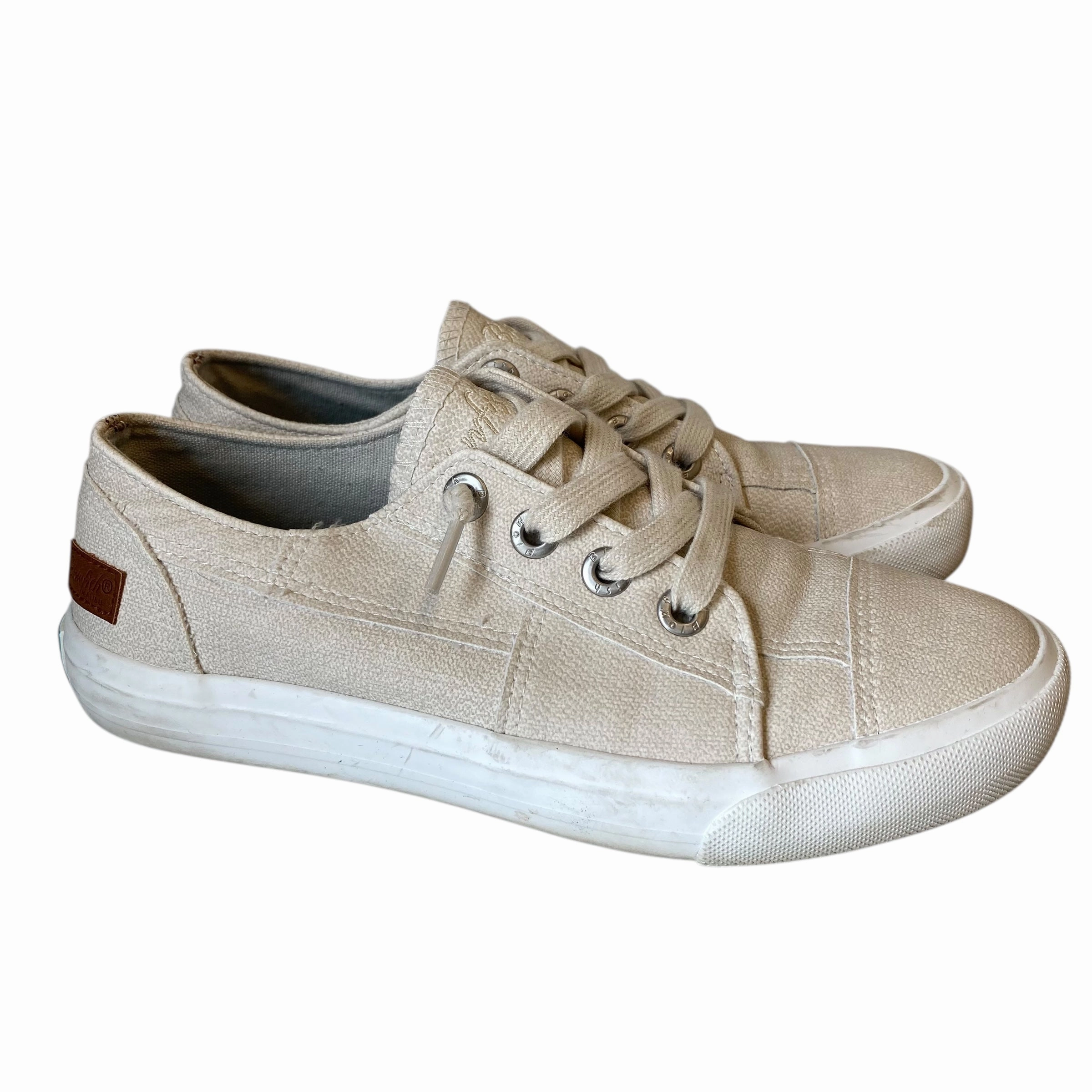 Shoes Sneakers By Blowfish In Beige, Size:6.5 Elastic Strap