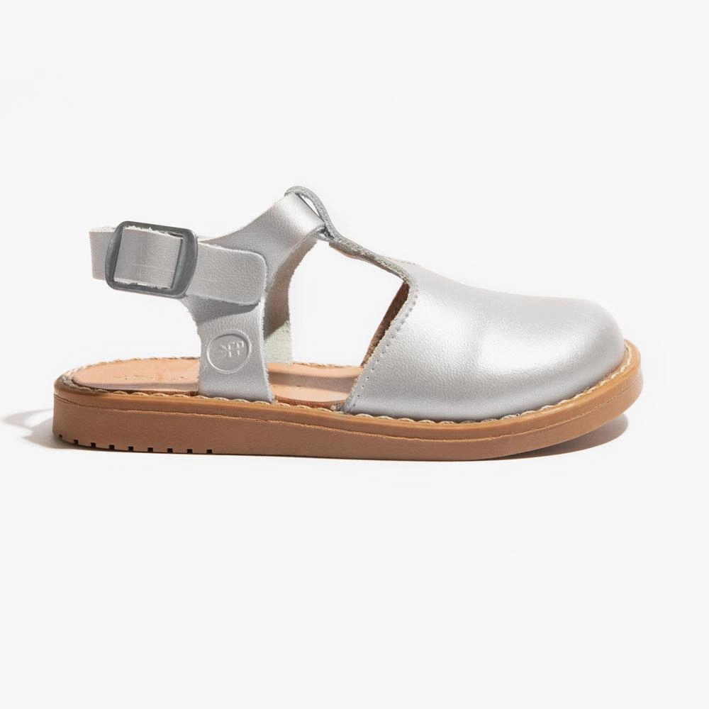 Foot Friendly Easy-to-wear Sandals Silver Newport Clog