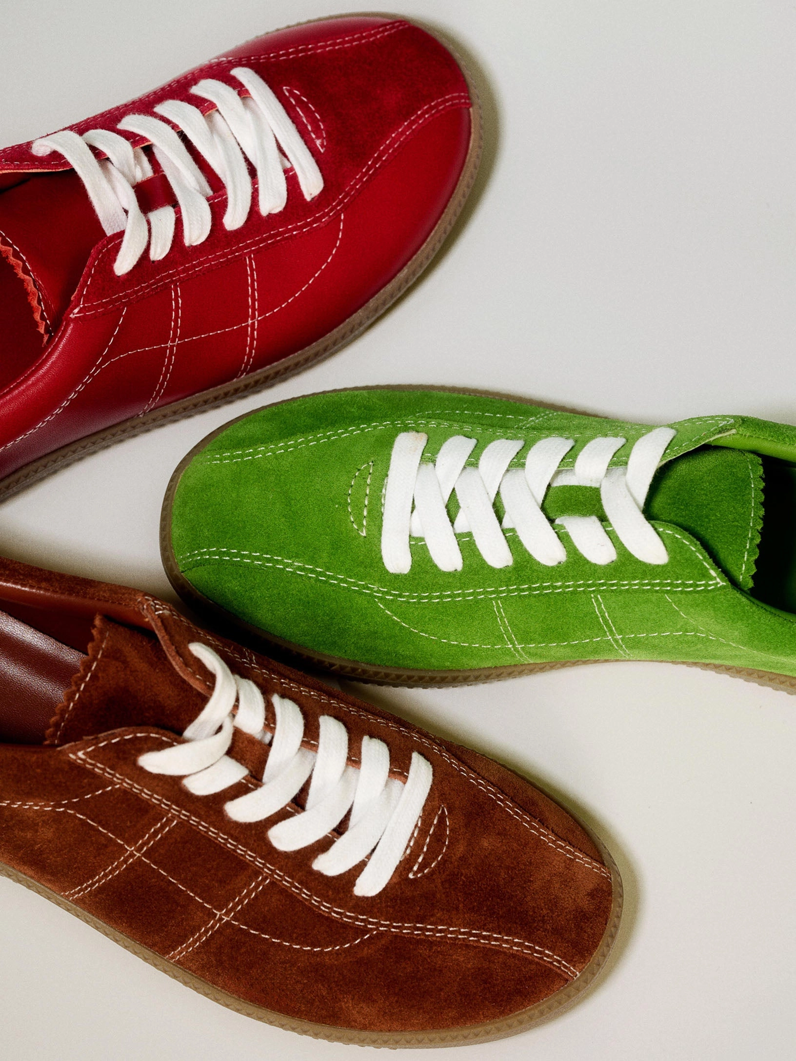 Heel Cushion Durable rubber sole Simone Brown Trainer