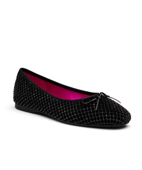 Fashion Staple Shoes Market Show The Songbird - Black Velvet Crystal