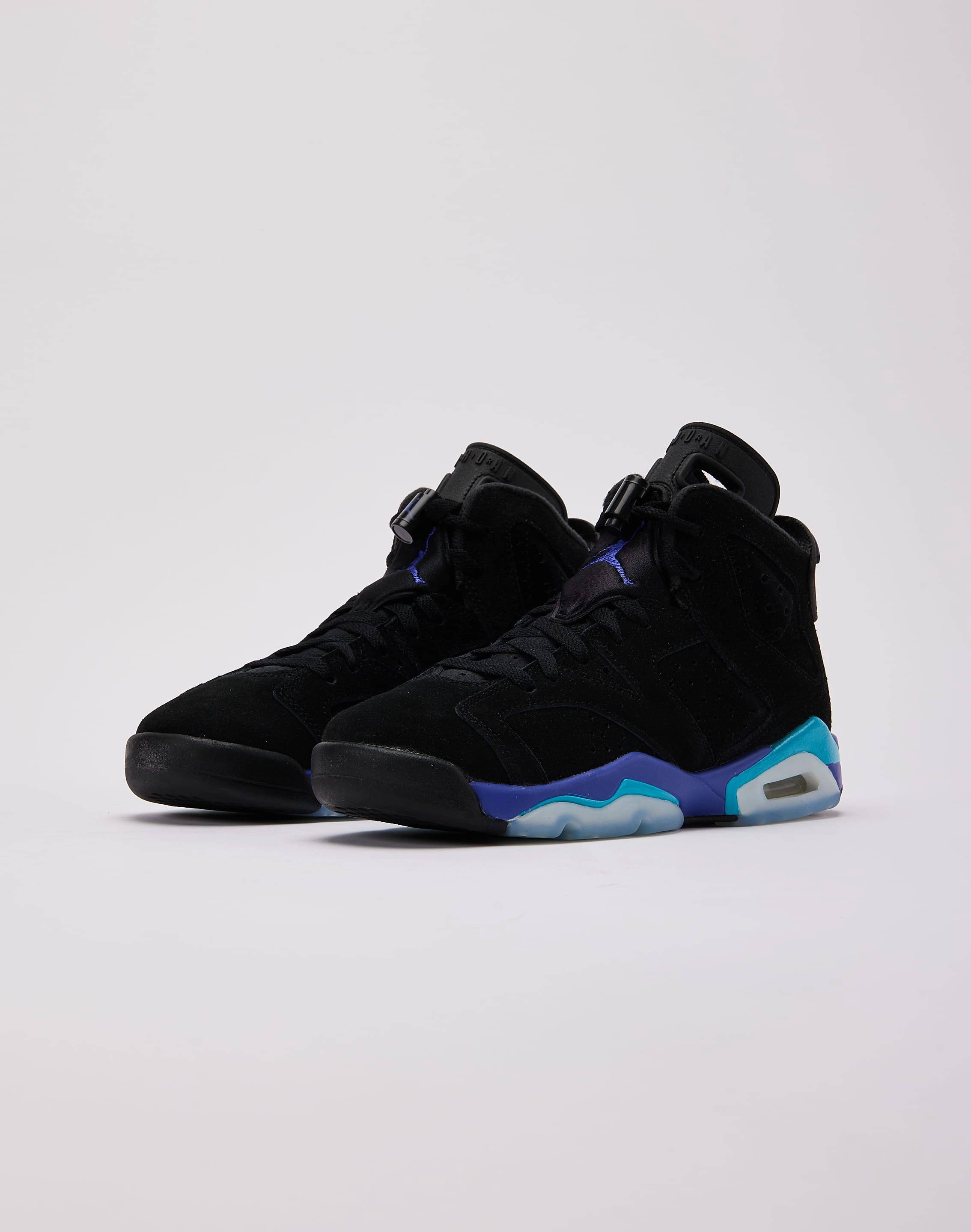 Jordan Air Jordan 6 Retro 'Aqua' Grade-School Girls' specific shoes Shock absorption