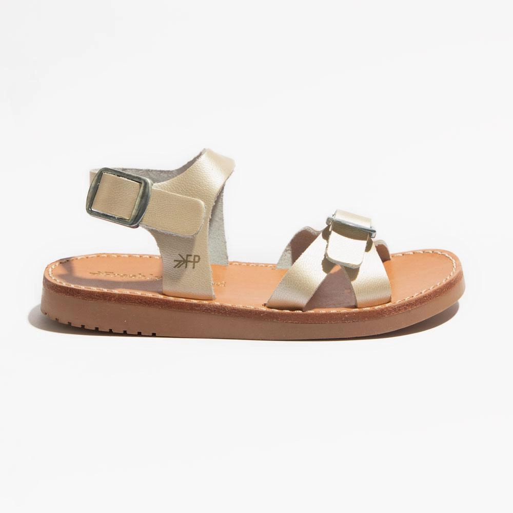 Stretch Fabric Work Commute Wide Base Platinum Carmel Sandal