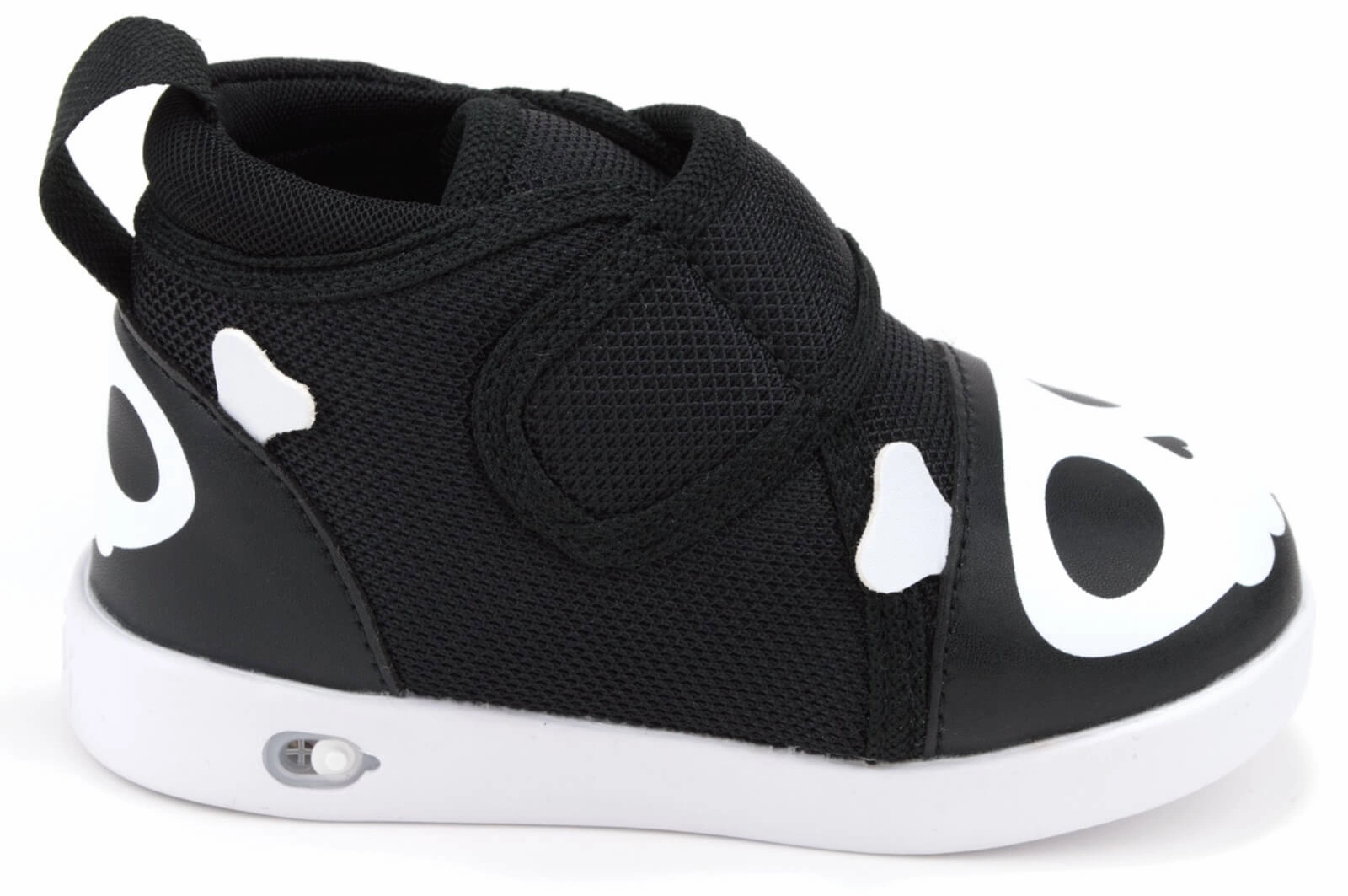 Skull & Crossbones Pirate  Squeaky Toddler Shoes | Black/White Version 2 2025 Sunshine Fit Soft Flexible