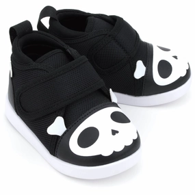 Rain Light Comfortable Walk Skull & Crossbones Pirate  Squeaky Toddler Shoes | Black/White Version 2 2025