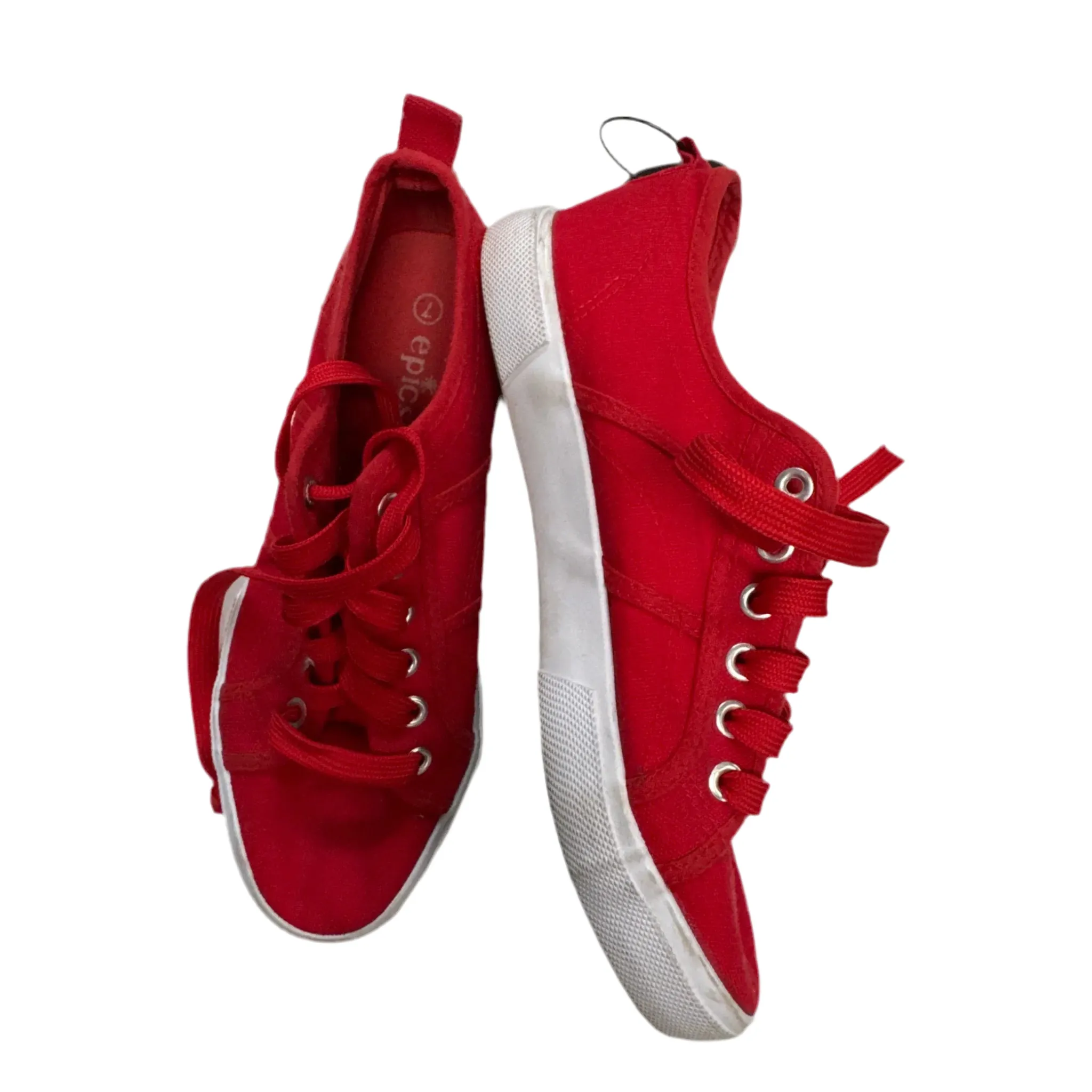 Zonal Support Zero Drop Platforms Shoes Sneakers By EPICSTEP In Red, Size: 7