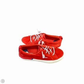 Comfort Upper Material Midfoot Lock System Shoes Sneakers By Sperry In Red, Size: 6