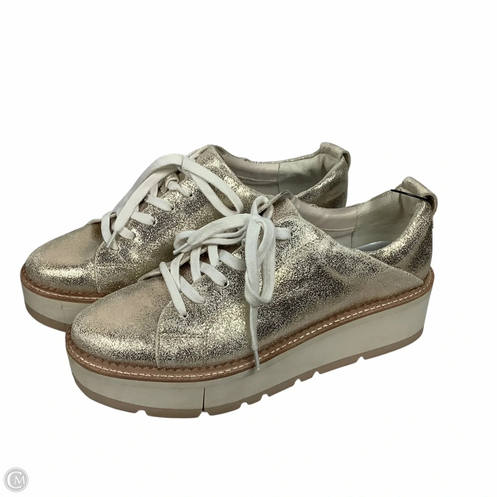 High Traction Outsole Tensile Reinforcement Shoes Sneakers By Dolce Vita In Gold, Size: 11