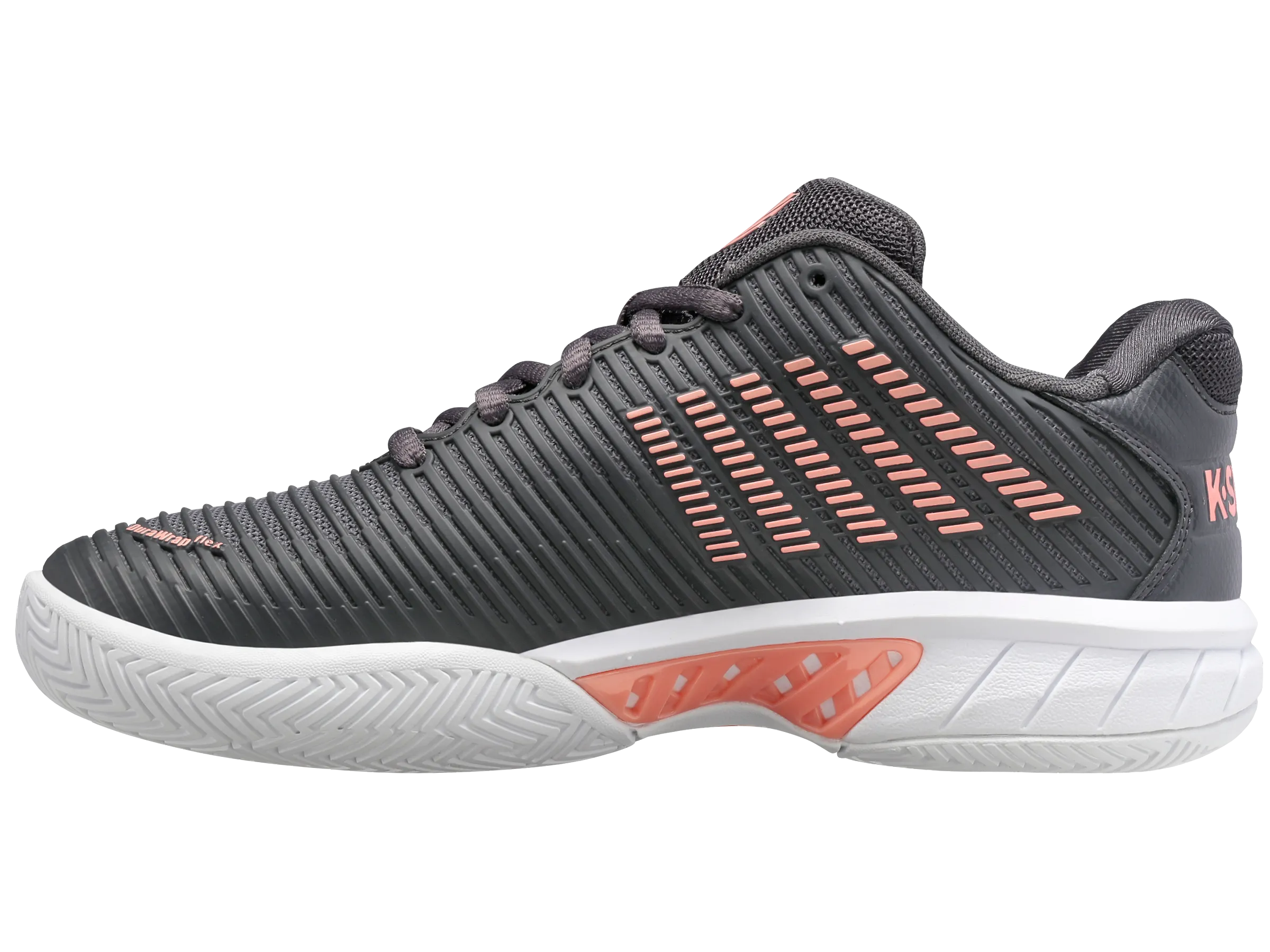 96807-009-W | HYPERCOURT EXPRESS 2-WIDE | ASPHALT/WHITE/PEACH AMBER Italian Glam water proof