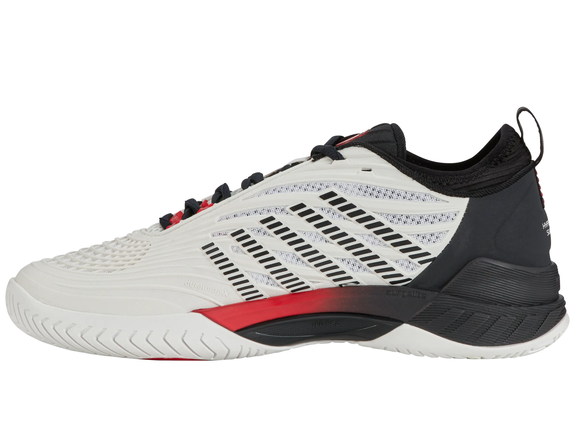 Red Glow Cushioned Base Work Commute 09071-104-M | HYPERCOURT SUPREME 2 | BRIGHT WHITE/STRETCH LIMO/HIGH RISK RED