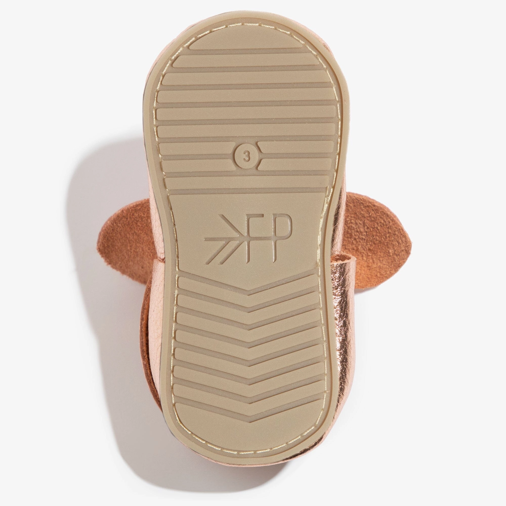 Semi - formal kids' wear Rose Gold Knotted Bow Baby Shoe