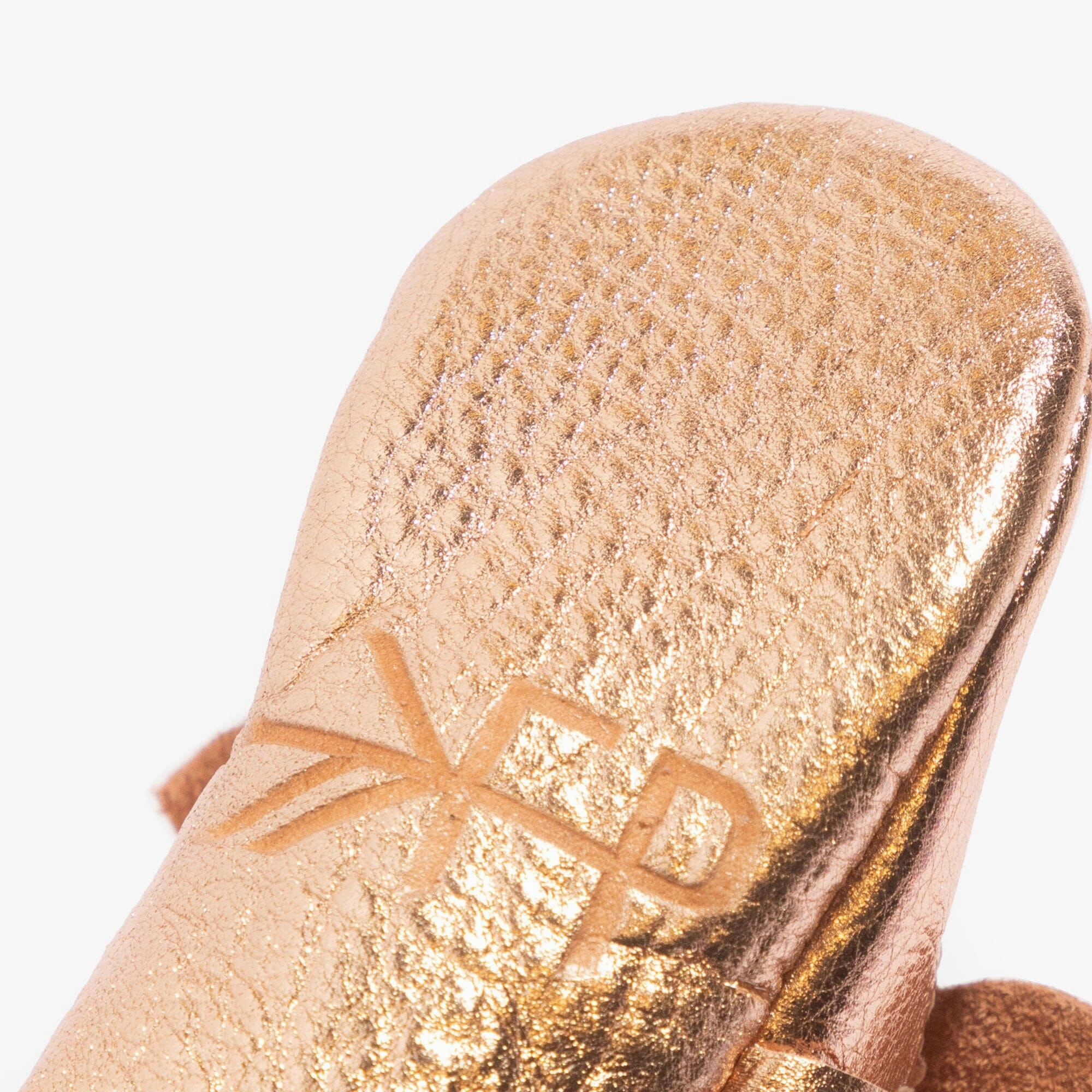 Fancy kids' clothing Rose Gold Knotted Bow Baby Shoe