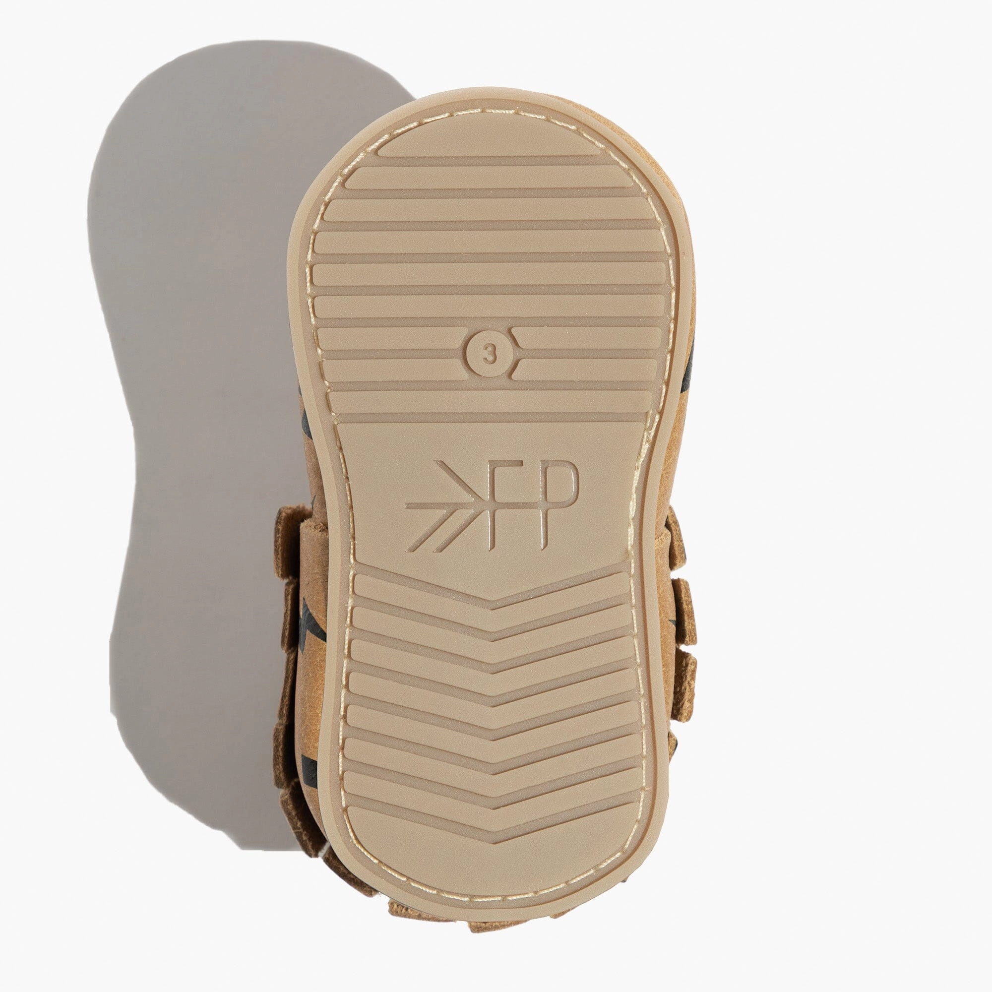 ShockAbsorption Weathered Brown Lightning Moccasin Baby Shoe