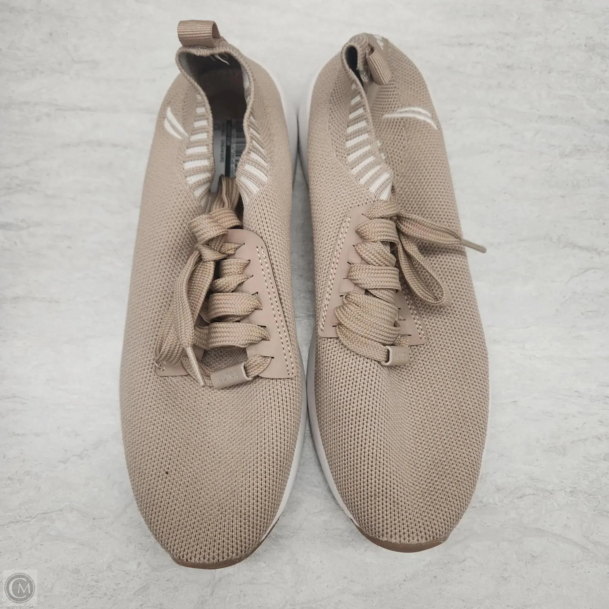 Run Flex Shoes Sneakers By Nautica In Tan, Size: 8.5