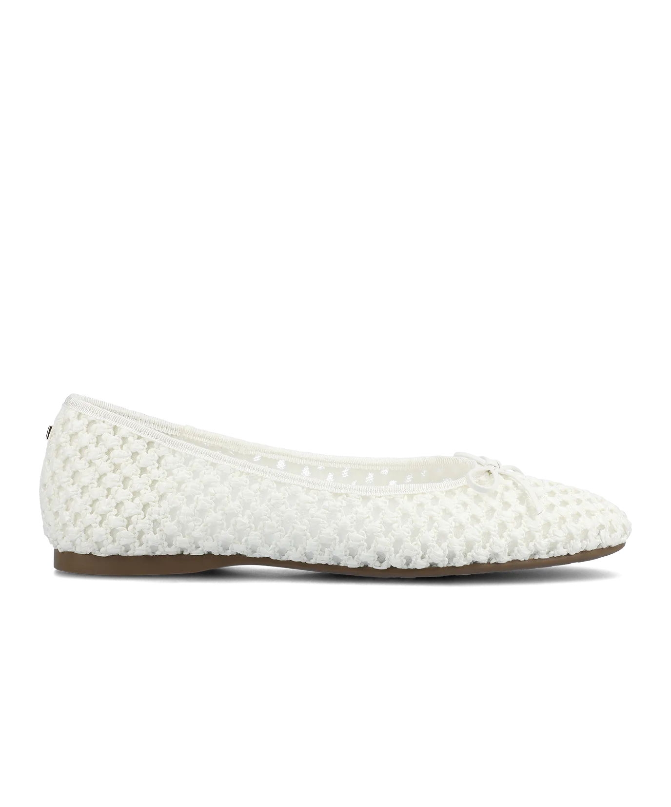 The Songbird - White Openweave Easy Wear Patent Shine