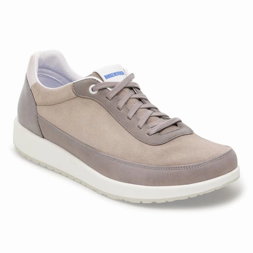 Urban Sandals Eco Friendly Footwear Birkenstock Women's Honnef City Mixed Leather Sneaker - Stone Coin