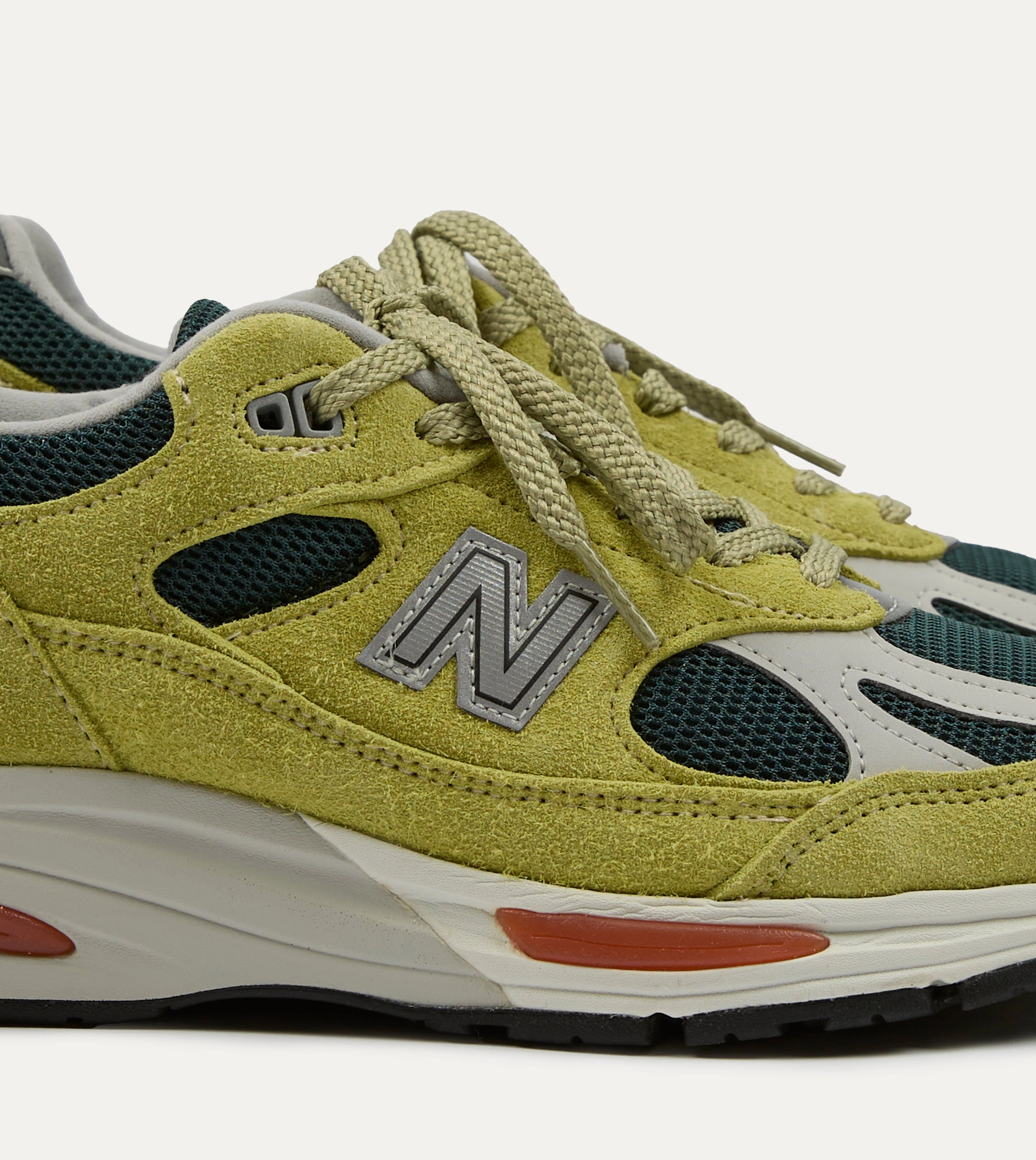 New Balance 'Grape Sorbet' Beechnut Made in UK 991v2 Trainers Rapid Motion Lightweight Midsole