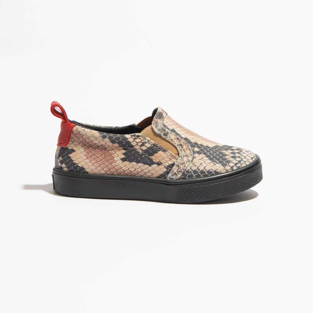 Ultra-soft comfort Snakeskin Classic Slip On Sneaker