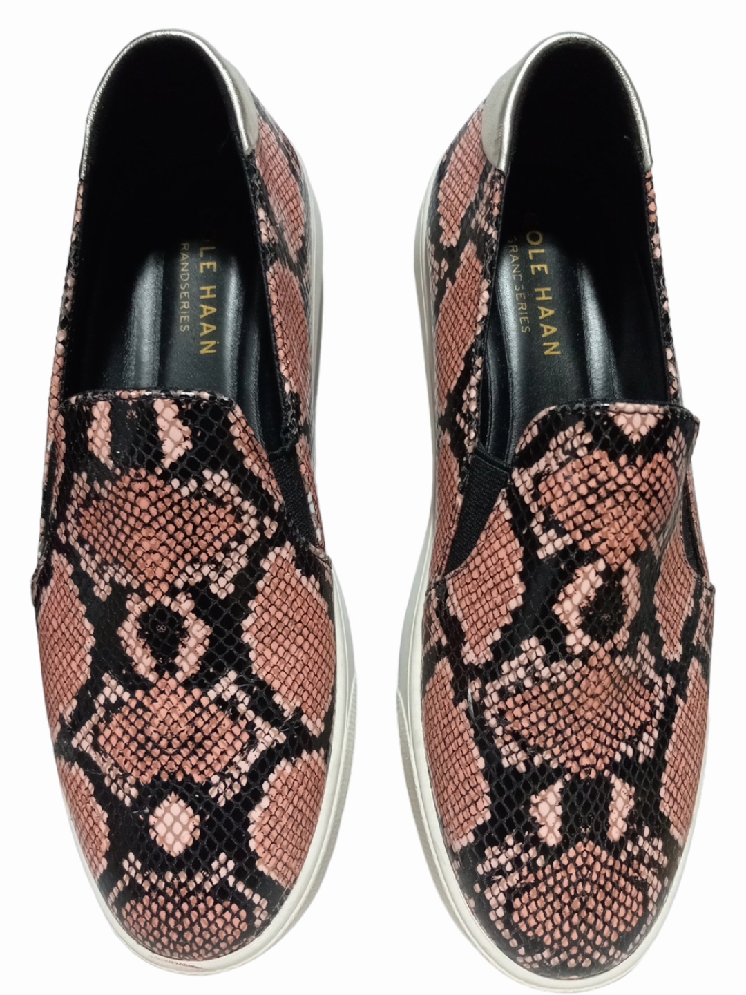 High Traction Tread Snakeskin Print Shoes Sneakers Cole-haan, Size 8