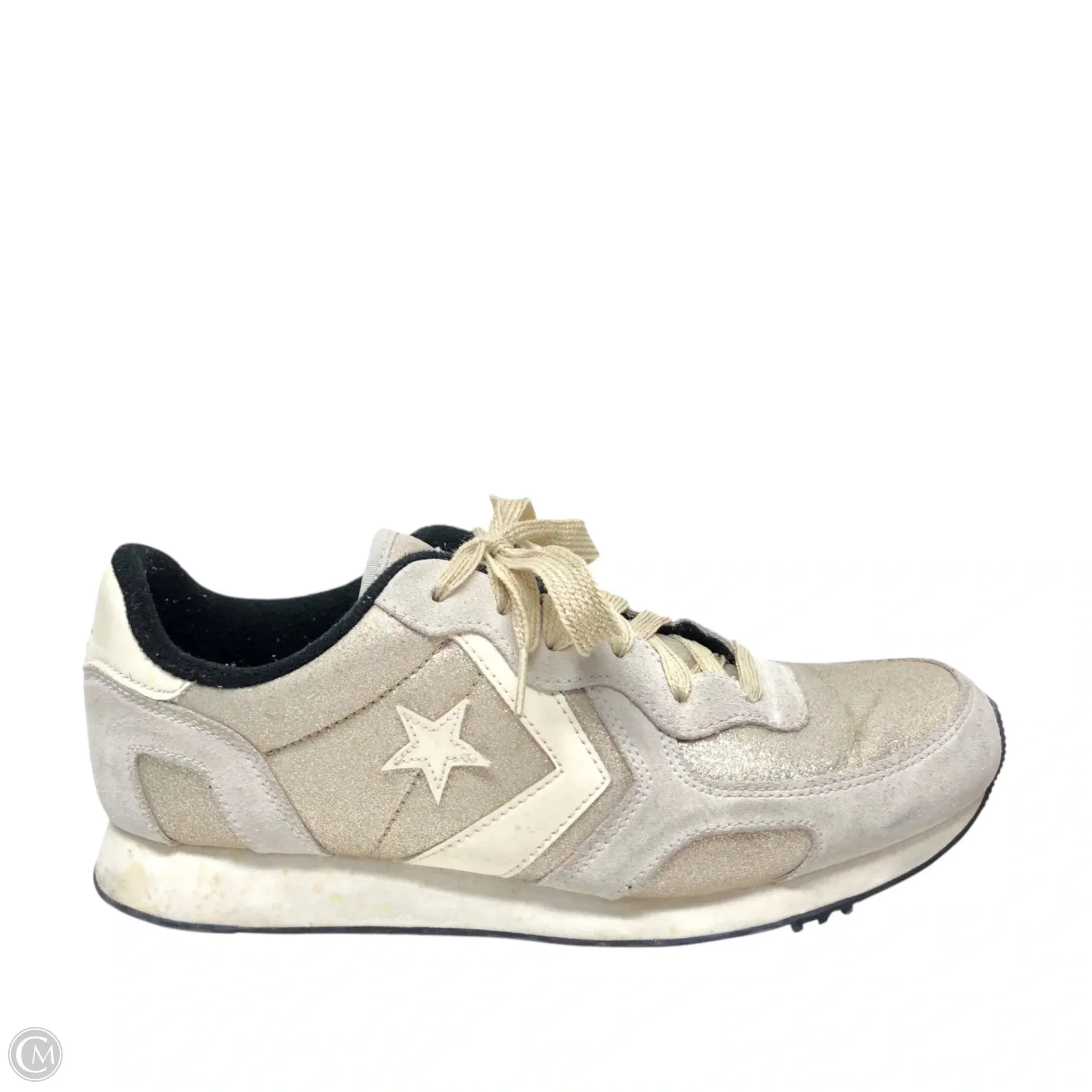 Shoes Sneakers By Converse In Gold & Grey, Size: 9.5 Strong Traction