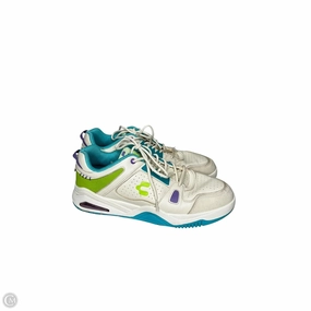 Shoes Sneakers By Clothes Mentor In Green & White, Size: 11 Speed Control Light Control