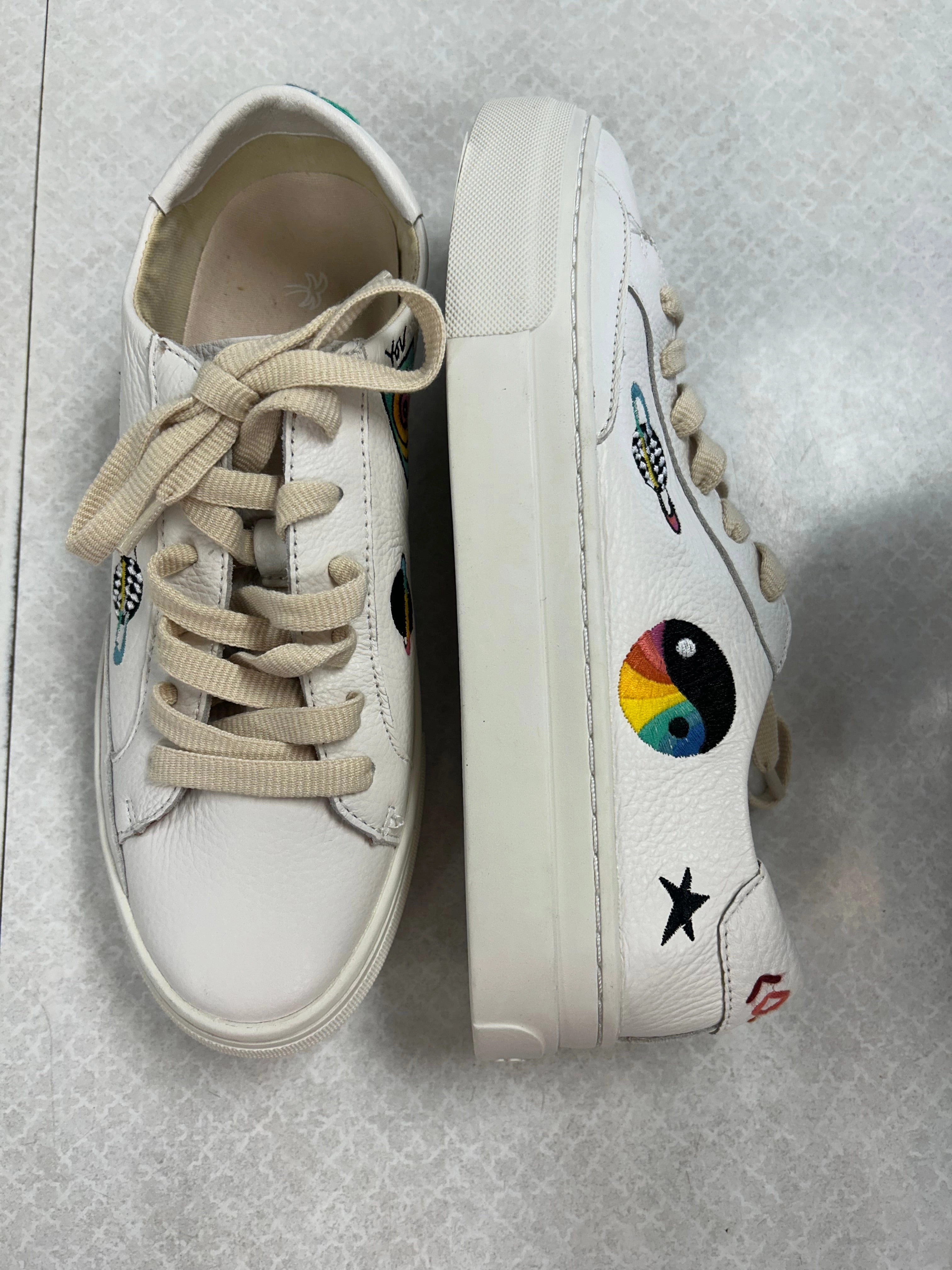 Shoes Sneakers By Soludos In Cream, Size:7.5 Woven Reinforcement