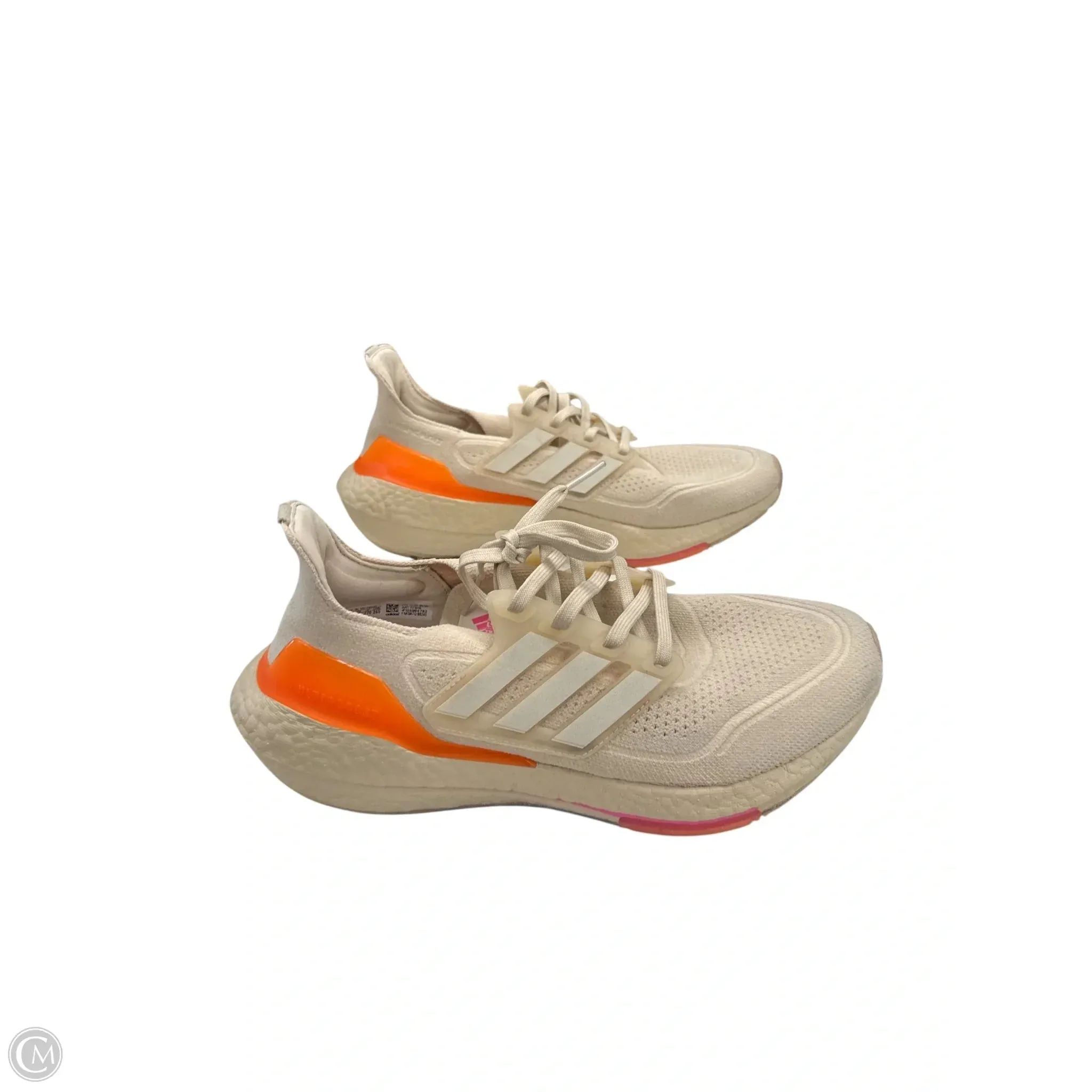 Shoes Sneakers By Adidas In Cream & Orange, Size: 10 Noise Reducing